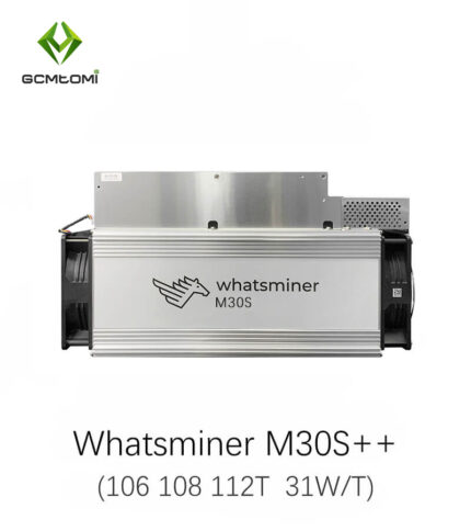 MicroBT Whatsminer M30S++ 100T 102T 104T 106T 108T 110T 112T Bitcoin Mining Machine (MOQ: 5pcs)